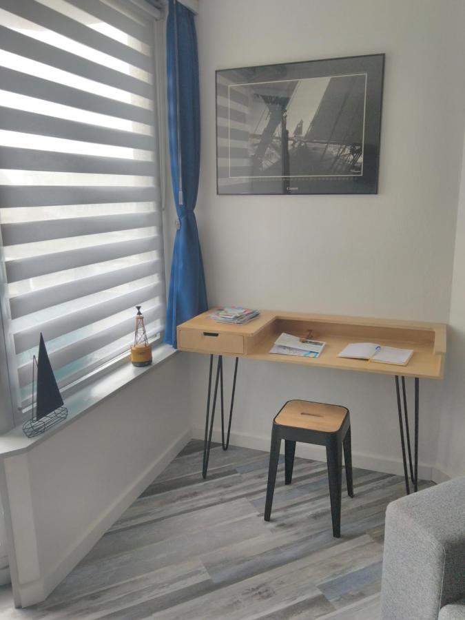 Studio Deauville-Les Marinas,Vue Mer Et Bassin Esterno foto